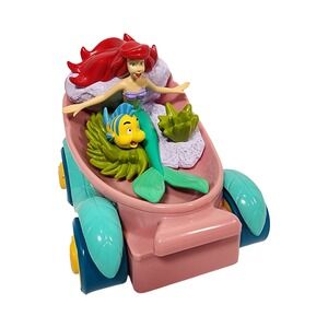 Disney The Little Mermaid Ariel Flounder Seashell Car Toy untested
